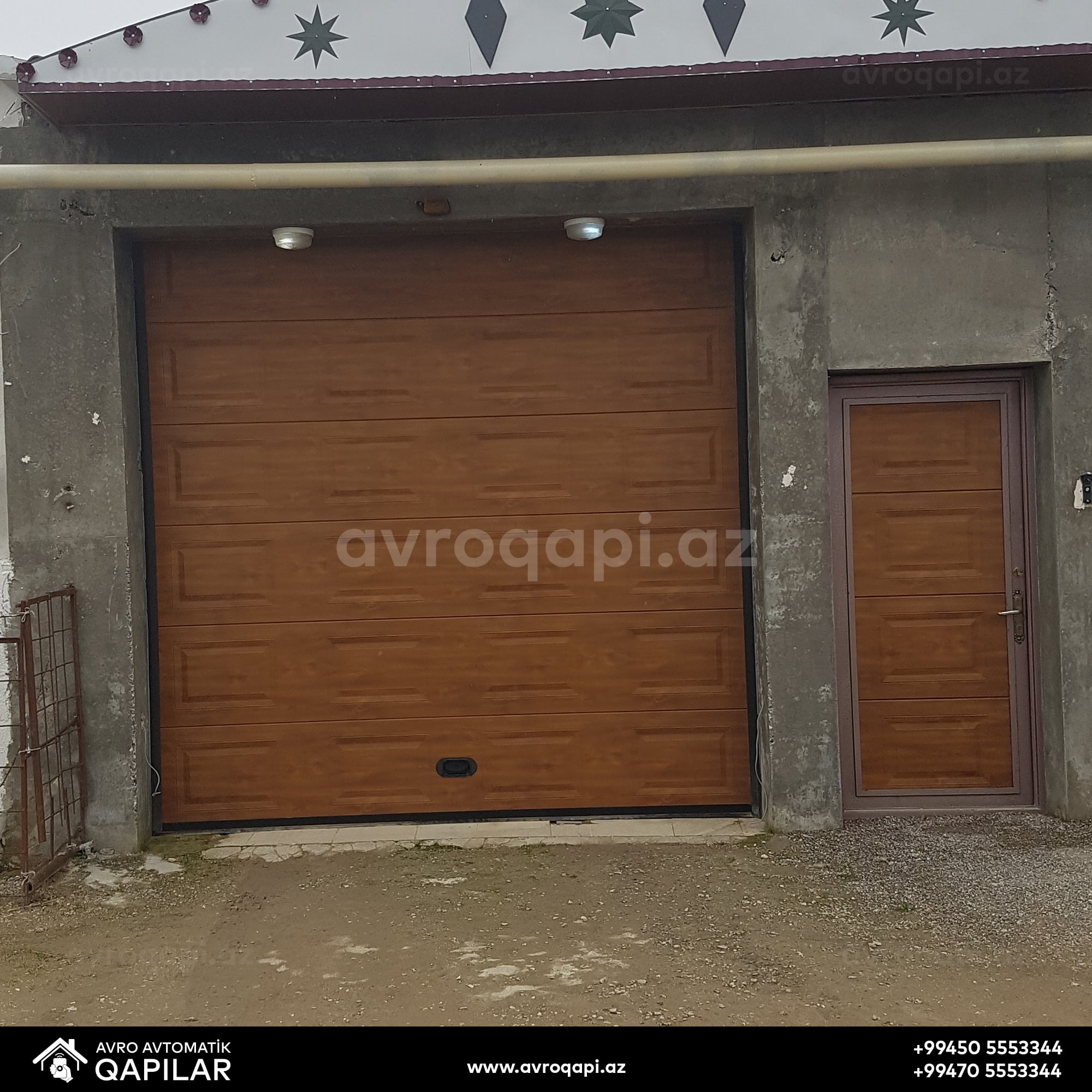 Seksiyonel Qaraj qapısı və Əl qapısı.