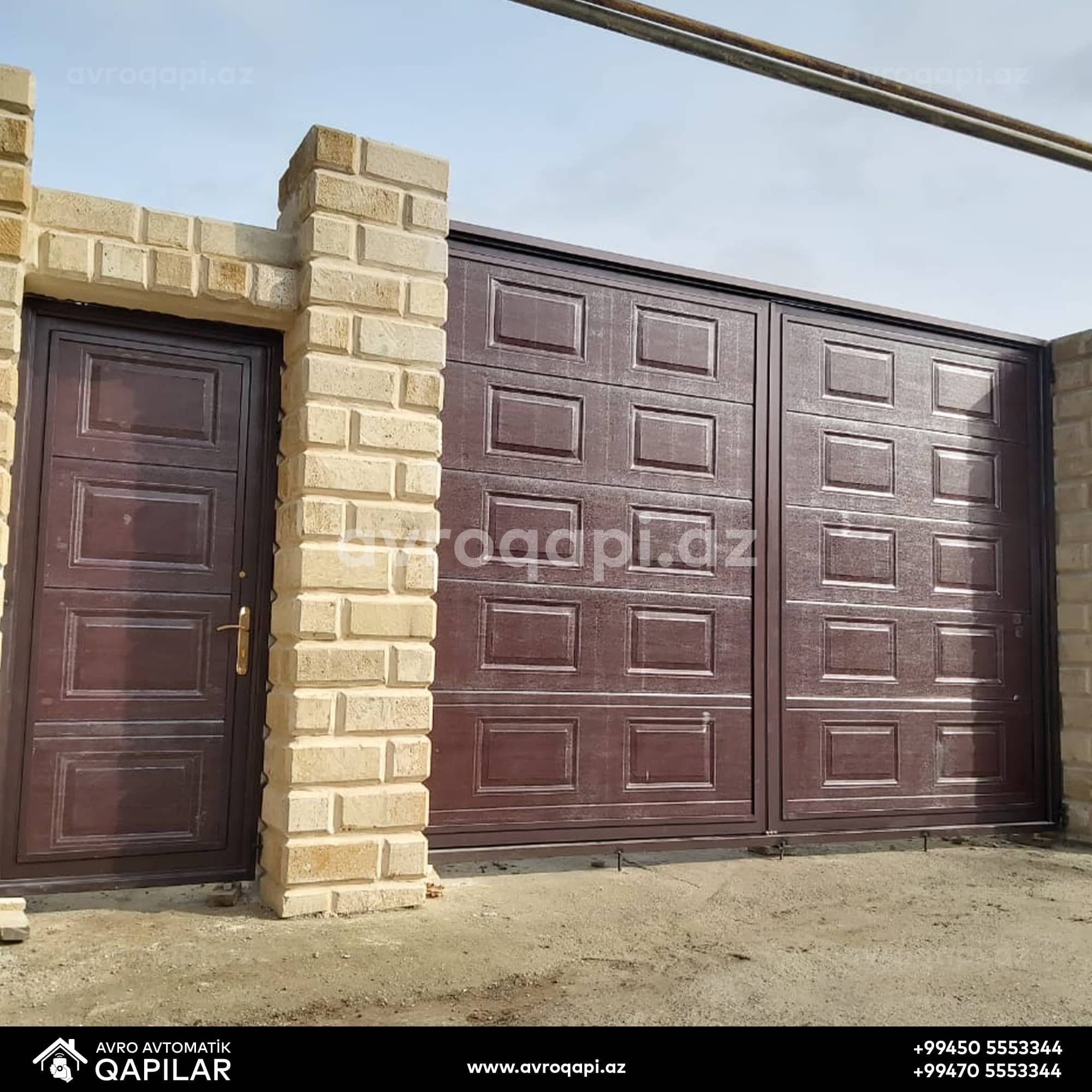 90 dərəcə açılan darvazalar